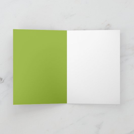 St. Patrick's Day  Meisje met Shamrocks Kaart (Binnen)