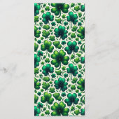 St. Patrick's Day-menu Menu (Achterkant)