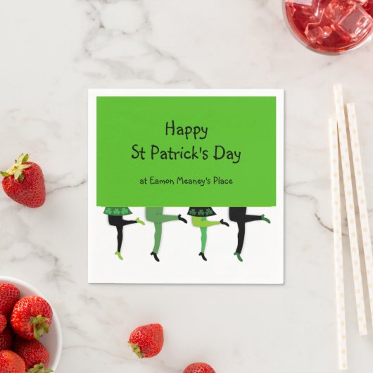 St Patrick's Day met de Legs van de Ierse Stepdanc Servet (Insitu)