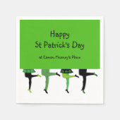 St Patrick's Day met de Legs van de Ierse Stepdanc Servet (Voorkant)