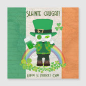 St. Patrick's Day met een magnetische Kaart van Lu (Voorkant)