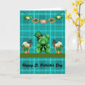 St. Patrick's Day met Green Beer & Yellow Beer Kaart (Gele Bloem)