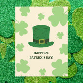St. Patrick's Day met het Pet van Leprechaun Briefkaart