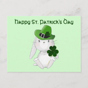 St. Patrick's Day met Irish Bunny, klaar wensen Briefkaart