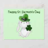 St. Patrick's Day met Irish Bunny, klaar wensen Briefkaart (Voorkant)