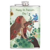 St. Patrick's Day met muziek Heupfles (Voorkant)