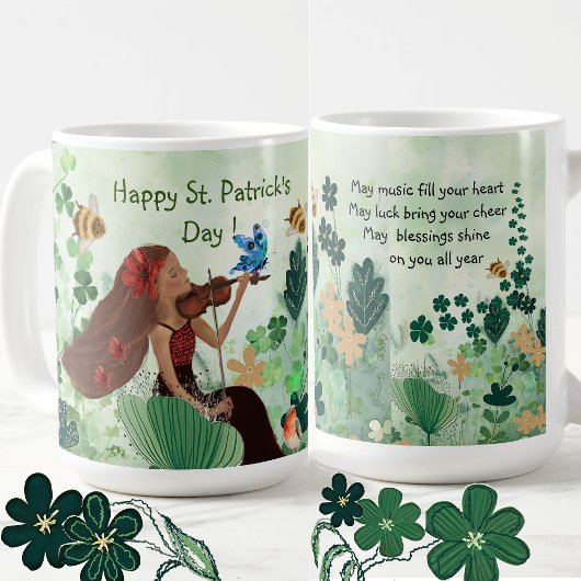 St. Patrick's Day met muziek Koffiemok