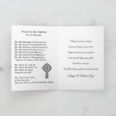 St. Patrick's Day met Prayer en Blessing Kaart (Binnen)