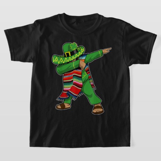 St Patricks Day - Mexicaans Iers Dabbing T-shirt (Laagn)