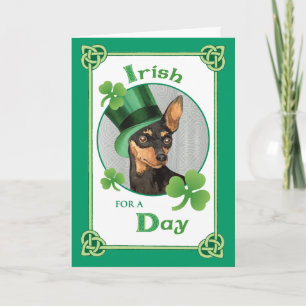 St. Patrick's Day Min Pin Kaart
