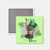 St. Patrick's Day Min Pin Magneet (Voorkant / Achterkant)