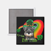 St. Patricks Day Mini Schnauzer Magneet (Voorkant / Achterkant)