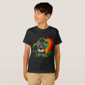 St. Patricks Day Mini Schnauzer T-shirt (Voorkant volledig)