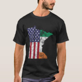 St Patricks Day Minnesota Mannen onder Amerikaanse T-shirt (Voorkant)