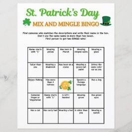 St. Patrick's Day Mix en Mingle Bingo spel