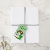 St. Patrick's Day Moderne Groene Cadeaubijsluiter Cadeaulabel (Met Touw)