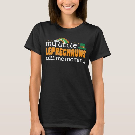 St Patrick's Day Moeder Mama's Lucky Charm Ierse M T-shirt (Voorkant)