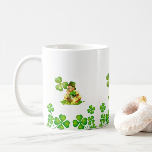 St. Patrick's Day-mok Koffiemok (Met donut)
