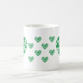 St. Patrick's Day Mok - Lucky Shamrock Heart Coffe (Center)