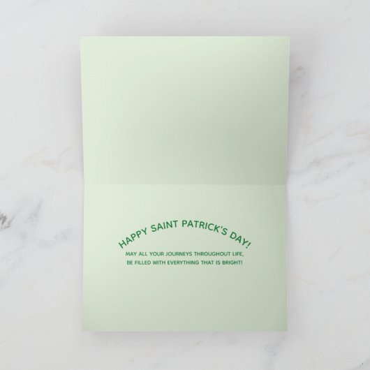 St. Patrick's Day - Mok met groene drank - kralen Kaart (Binnen)