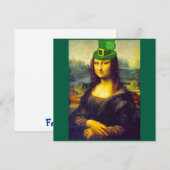 St Patrick's Day Mona Lisa Kaart (Voorkant / Achterkant)