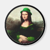 St. Patrick's Day Mona Lisa Magneet (Voorkant)