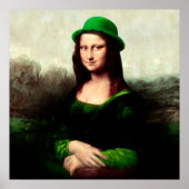 St. Patrick's Day Mona Lisa Poster (Voorkant)