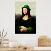 St. Patrick's Day Mona Lisa Poster (Keuken)