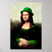 St. Patrick's Day Mona Lisa Poster (Voorkant)