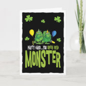 St Patrick's day Monster Kaart (Voorkant)