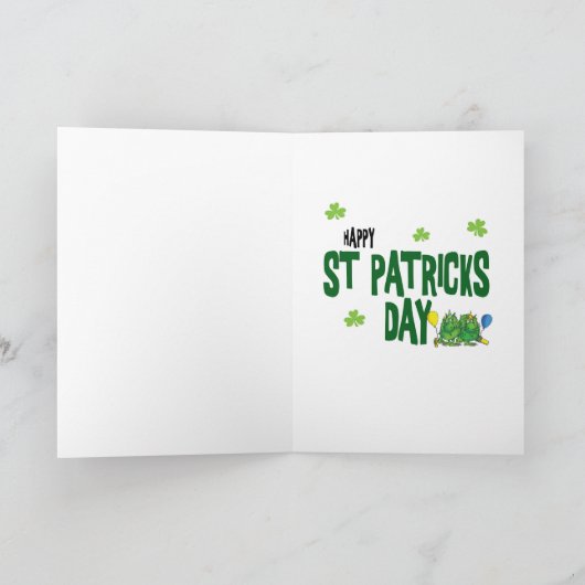 St Patrick's day Monster Kaart (Binnen)