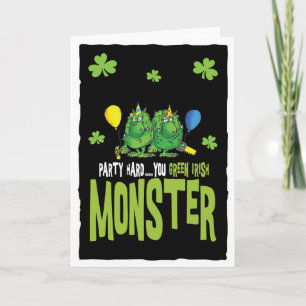 St Patrick's day Monster Kaart
