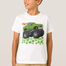 St Patrick's Day monstertruck shamrock voor jongen