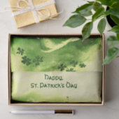 ST PATRICK'S DAY MOON LADY, IRISH BEER, SHAMROCKS TISSUEPAPIER (Geschenk)