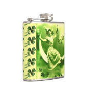 ST PATRICK'S DAY MOON LADY MET SHAMROCKS Monogram Heupfles (Rechts)