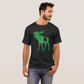 St Patrick's Day Moose Irish Shamrock Saint Paddy' T-shirt (Voorkant volledig)