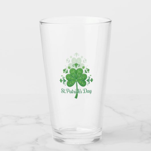 St. Patrick's Day Motief Glas (Achterkant)