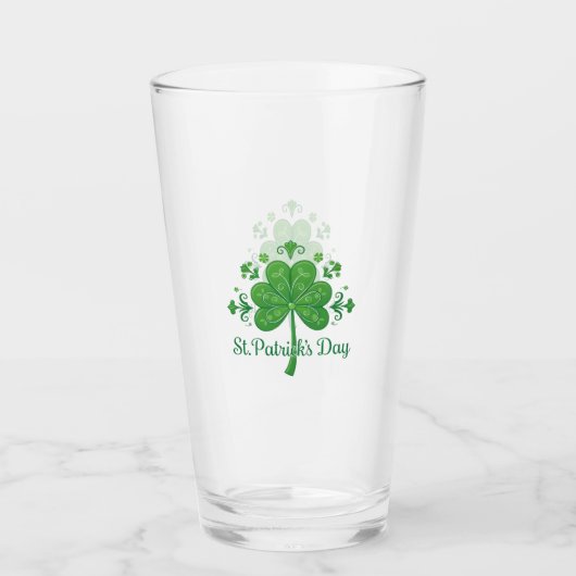 St. Patrick's Day Motief Glas (Voorkant)