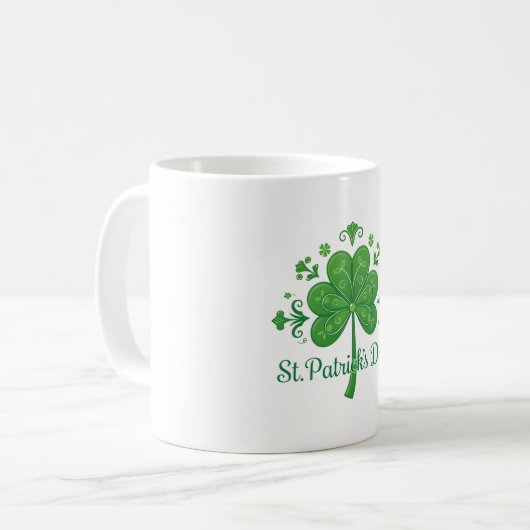 St. Patrick's Day Motief Koffiemok (Voorkant links)