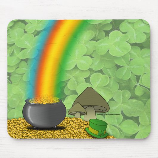 St. Patrick's Day Mousepad Muismat (Voorkant)