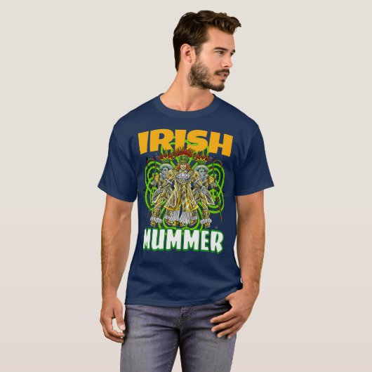 St Patricks Day Mummers Day Ierse Mummer Grappig T-shirt (Voorkant volledig)