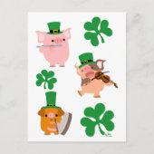 St Patrick's Day muzikale briefkaart (Voorkant)