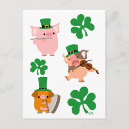 St Patrick's Day muzikale briefkaart