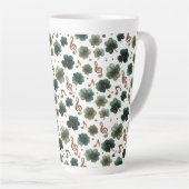 St. Patrick's Day Muzikale Klaver Latte Mok (Rechterhoek)