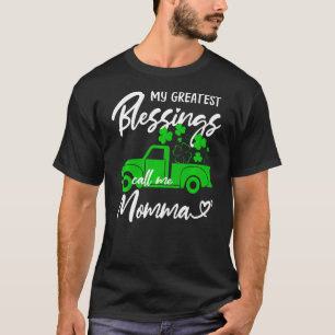 St Patricks Day My Greatest Blessings call Me Momm T-shirt