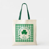 St. Patrick's Day NAAM Ierse Klaver Groen Vinkje Tote Bag (Achterkant)