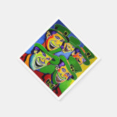 St. Patrick's Day Napkins met Leprechauns Servet (Hoek)