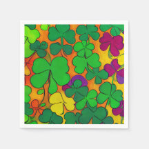 St. Patrick's Day Napkins met shamrocks