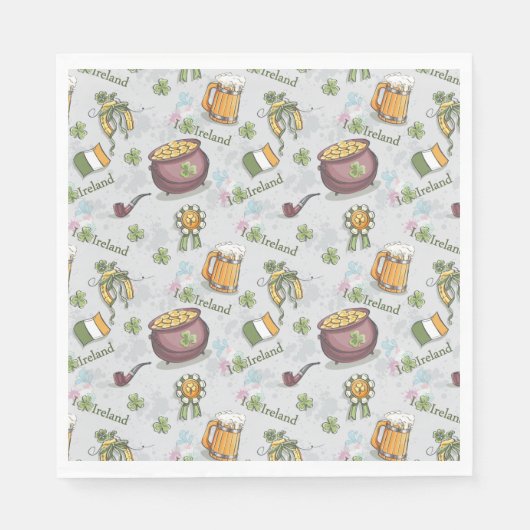 St Patrick's Day Napkins Servet (Voorkant)