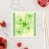 St Patrick's Day Napkins with Clovers Servet (Insitu)